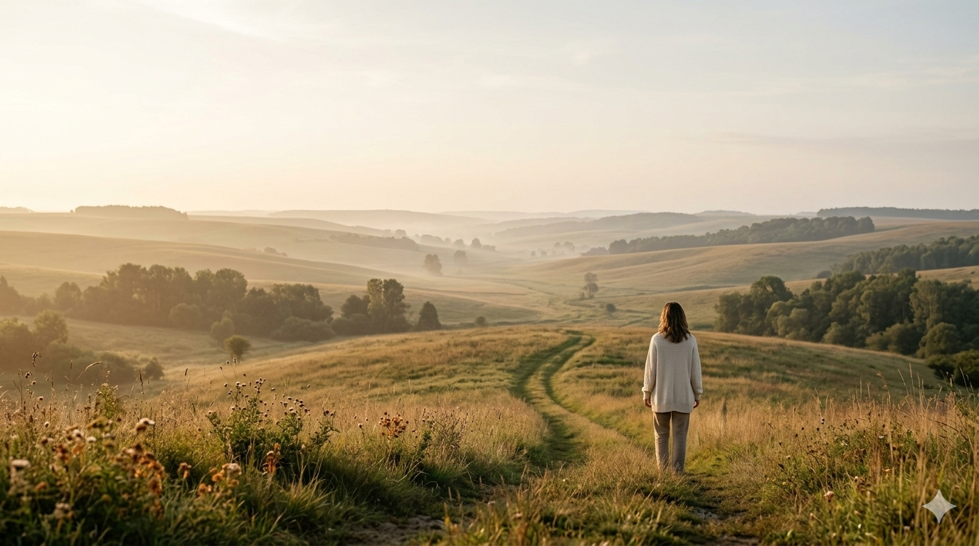 Peaceful, aspirational lifestyle photo